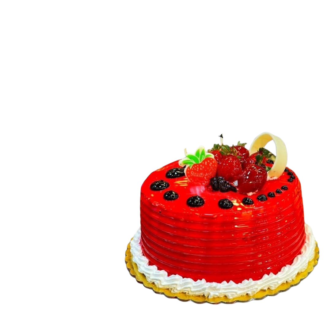 vanilla cake with Strawberry